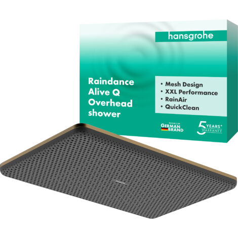 Hansgrohe Soffione doccia Raindance Alive Q - 210/340 1jet BBR, 24530140 (1/4)
