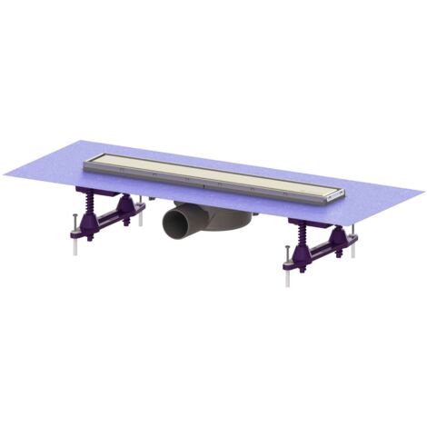 Kessel Linearis Compact - Canalina doccia 65 cm, con griglia, acciaio inox 45600.62M (1/2)