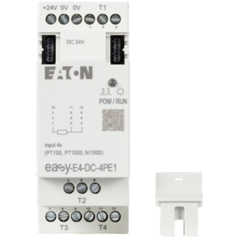 Eaton Estensione ingresso/uscita, utilizzabile per easyE4, 24 V DC, ingressi espansione (numero) analogico: 4, morsetto a vite, 197224 (1/4)