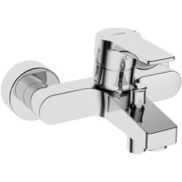 HANSA Miscelatore monocomando miscelatore lavabo e doccia HANSATWIST 0974 sporgenza 162 mm DN15 cromo, 09742183