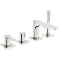 HANSA Miscelatore monocomando Set di montaggio finale per vasca/doccia HANSALIGNA 0644 1 getto 72 mm Sporgenza 180 mm Cromo, 06442473