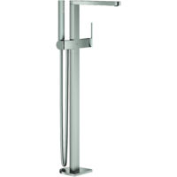 GROHE Miscelatore monocomando vasca Plus 238463 FMS per montaggio a pavimento supersteel, 23846DC3