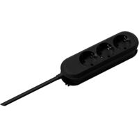 Bachmann Smart - Ciabatta elettrica (3 prese, 5 m), colore: Nero