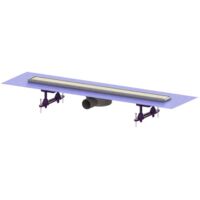 Kessel Linearis Compact - Canalina doccia 75 cm, con griglia, acciaio inox 45600.63M