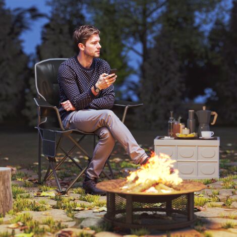 Chaise De Pêche Pliante Rose – Avec Porte-gobelet Et Sac De Transport, Capacité 110 Kg