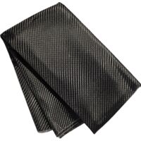 Tissu en Fibre de Carbone 3K, Sergé 245g/m² – 125cm x 80cm (1m²) – Parfait pour Fabrication, Réparation et Covering