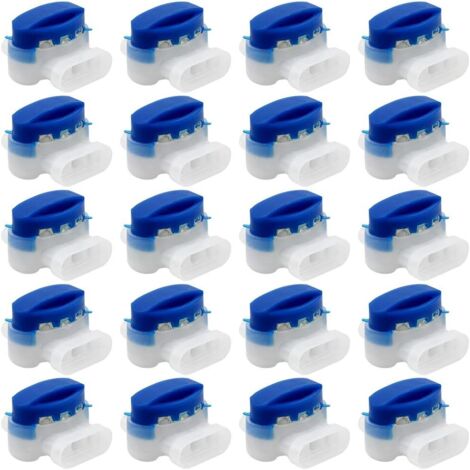 Abcrital – Lot de 20 connecteurs de câble étanches – Pour fils 0,5 à 1,5 mm² – Installation rapide sans dénudage – Protection contre la corrosion