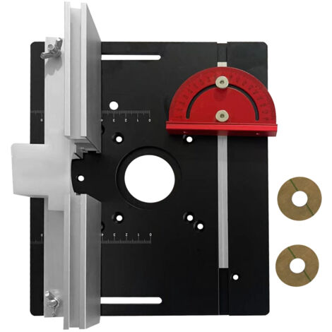 able DéFonceuse Plaque Aluminium Costume, Table Fraisage Insert Avec Support De Torsion Coudé, DéFonceuse Plaque, Defonceuse A Bois Accessoire Pour Fraisage Rainurage Finition (1/5)