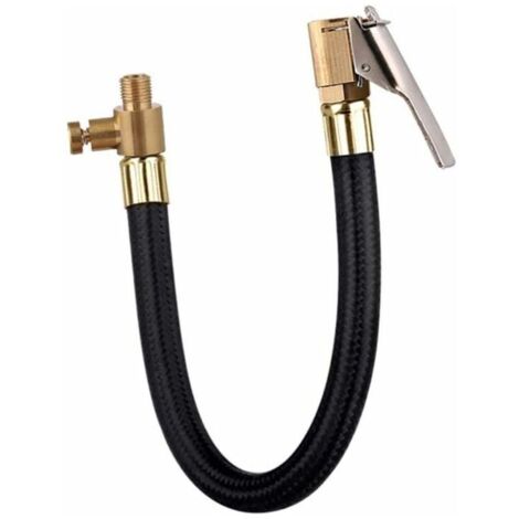 Tuyau Pompe Gonflage Pneu, 60 CM Tuyau en Caoutchouc d'air de Valve Voiture Mandrin de Pneu (1/5)