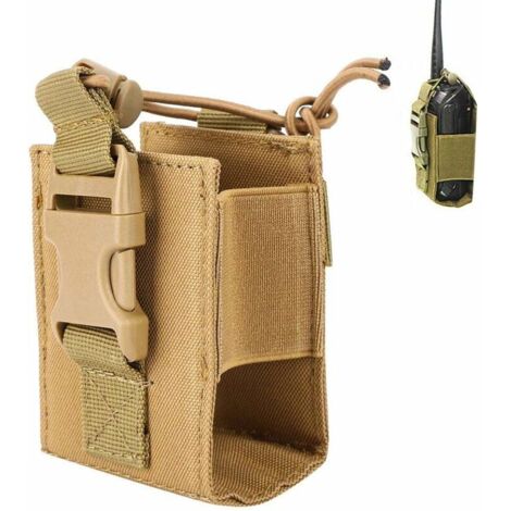 Pochette de Phone Tactique, Portable Tactique Militaire Talkie-walkie Sac Pochette Radio Porte Cas Replacement pour Les de Plein Air (1/5)