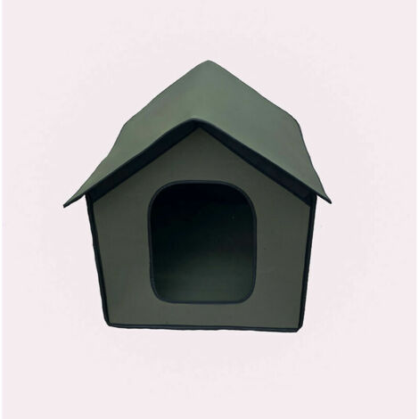 Niche pour chien et chat extérieure – Maison étanche pliable – Abri écologique pour animaux – Dimensions 38x35x38cm – Pour intérieur et extérieur (1/5)