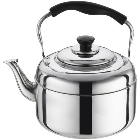 Bouilloire inox 2L pour cuisinière – Poignée résistante à la chaleur – Compatible induction, gaz, électrique – Chauffage rapide (1/5)