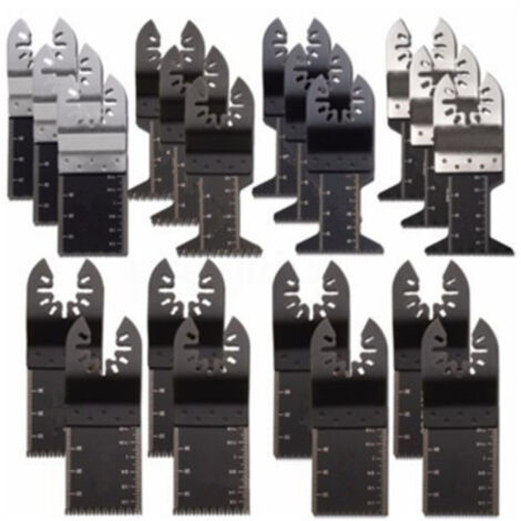 20Pcs Lames de scie oscillantes, multitool universel bois / métal / plastique professionnel, lames de scie à dégagement rapide pour Outils multifonctionnels lames de mélange scie plongeante (1/5)
