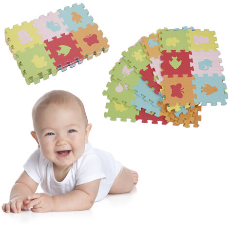 36 teilige 16x16 Schaumstoff Puzzlematte,Kinderspielteppich,Kinder Isomatte,Baby Spielteppich,Puzzle Teppich Matte,Baby Krabbelmatte, für Baby & Kinder (1/5)