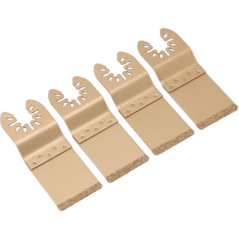 4PCS Lame de scie oscillante diamantée en carbure cémenté 1.3in Lame de scie oscillante pour le travail du bois (1/5)