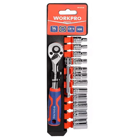 Clé à douilles - Ensemble de 14 pièces 1/4" - 21137 - (1/4)