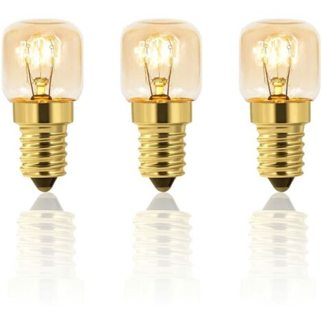 Lot de 5 Ampoule a Sel 25W E14 T22, Incandescence Blanc Chaud 2700K, 160LM, AC 230V, Ampoule Four 25w 300°, Pour Four, Frigo, Lampe de Sel, Fours Grill (1/5)