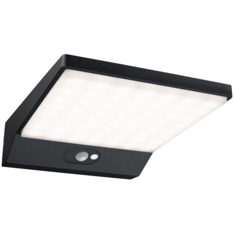 Applique solaire LED Wall Lamp à détection 5 W 3000K 320 lm IP44 gris foncé - Paulmann (1/5)