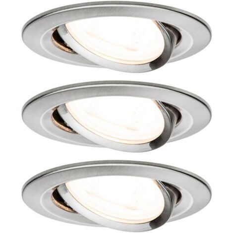 SPOT ENCASTRABLE PAULMANN NOVA 93429 GU10 PUISSANCE: 19.5 W BLANC CHAUD N/A (1/8)