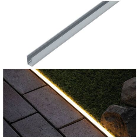 Paulmann – Profilé aluminium Plug&Shine 1m – Système d'éclairage LED extérieur – Installation facile – Protection IP68 pour usage extérieur