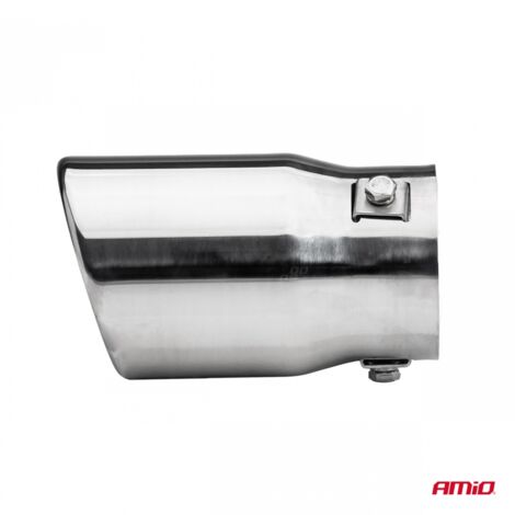 Embout de silencieux en inox chromé, fixation réglable 43-62 mm (1/4)