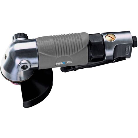 Meuleuse pneumatique 125 mm 2009543 – Vitesse 12000 tr/min – Consommation d'air 320 l/min – Pression max. 6,3 bar – Pour coupes précises – Aerotec