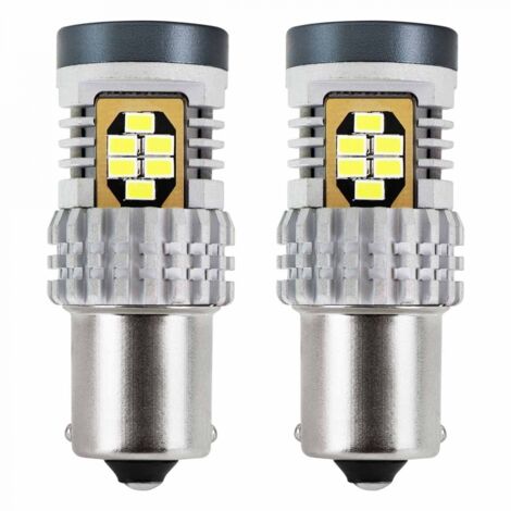 Ampoules LED CANBUS 3020 24SMD 1156 BA15S P21W R10W R5W Blanc 12V 24V AMIO-02797 (1/3)