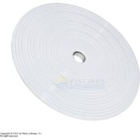 Couvercle rond 230 mm pour skimmer de piscine – Cycolac blanc traité anti-UV – Trou central pour extraction facile