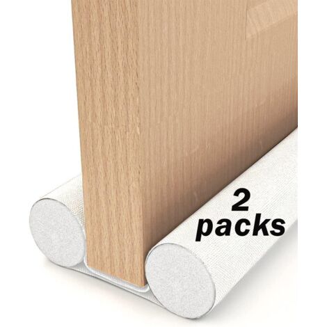 2 Pièces 93cm Boudin Porte,Boudin de Porte Double avec Tissu Oxford Imperméable, Isolant Porte pour Porte Intérieur, Blanc (1/5)