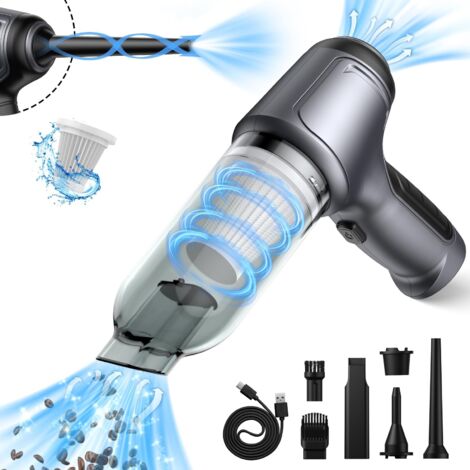 Aspirateur à main puissant 12 000 Pa Mini aspirateur de voiture sans fil portable pour voiture, maison, bureau, ordinateur poils d'animaux (1/5)