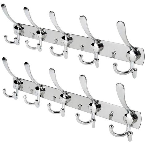 Porte-manteau / Chapeau en acier inoxydable (paquet de 2) (1/5)
