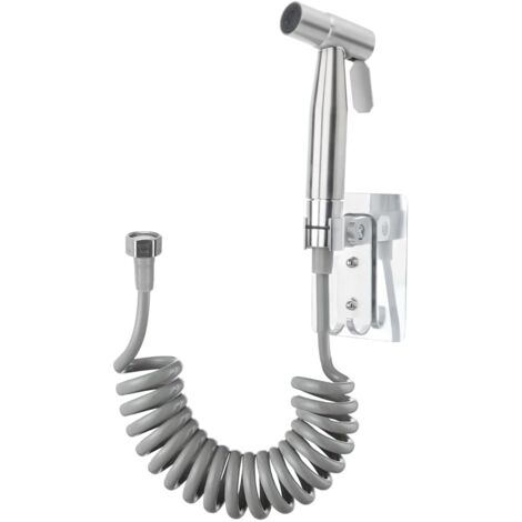 Kit Douchette WC Bidet de Toilette Pulvérisateur de bidet à main Pulvérisateur de Toilette pour Bidet avec Tuyau ABS de 40-200 cm,Crochets sans Perçage pour Salle de Bain (1/5)