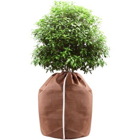 Housses d’hivernage pour Plantes en Pot, Sac Antigel pour Plantes en Pot, Protection Contre Le Gel avec Cordon de Serrage et Fermeture Éclair pour Plantes en Pot, Arbustes, Arbres (40  40cm) (1/5)