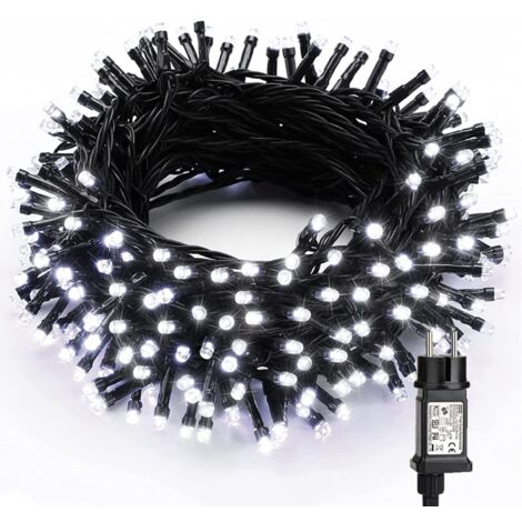 Guirlande Lumineuse Noël Intérieur Exterieur, 20M 200 LED Blanc Froid Guirlande Lumineuse Electrique 8 Modes Étanche LED Lumière pour Décoration Noël Fête Mariage Arbre Festival Jardin (1/5)