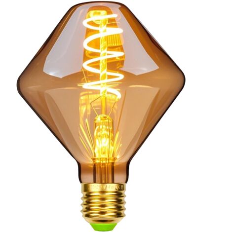 Ampoules LED vintage 4 W à intensité variable - Forme irrégulière - 220/240 V - Vis Edison E27 - Spécialité - Ampoule décorative antique (Gyro) (1/5)