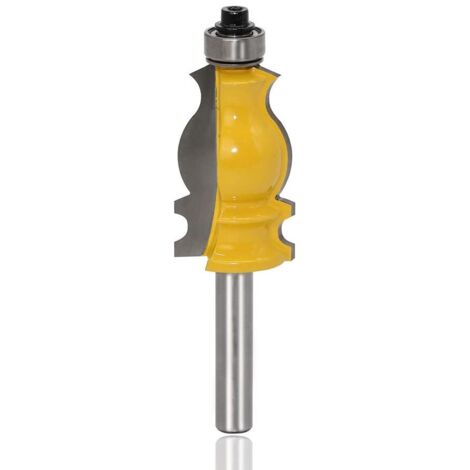 Fraise à Défoncer 8mm Fraise à Moulurer Architecturale à Bois, Fraise Tenon à Rainurer Fishtail Routeur Bit Defonceuse Outil de Fraisage Menuiserie pour Travail du Bois (1/5)