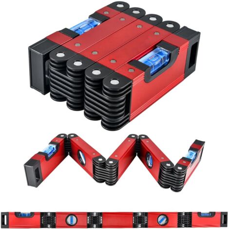 Outil multifonction pliable pour la menuiserie, outil de mesure multi-angle pour la menuiserie, nivellement précis dans n'importe quelle position, règle (1/5)