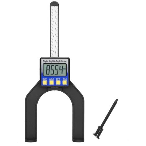 Jauge de profondeur numérique - Règle de mesure de profondeur de scie à table 0-80 mm (1/5)