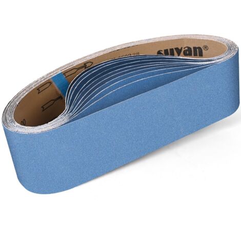 Bandes Abrasives 100 x 915 mm, 10 Pièces Bandes Abrasives Grain 240 pour Ponceuse à Bande pour Métal Bois (1/5)