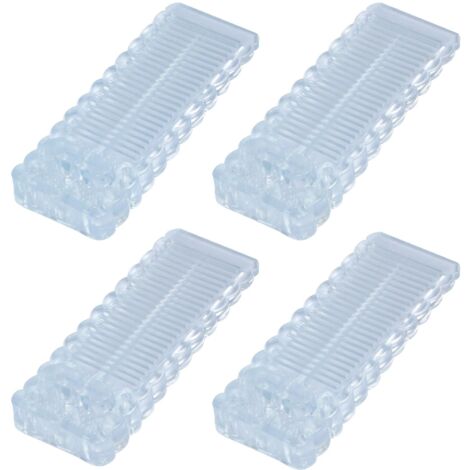 Cale Porte Sol Caoutchouc, 4 Pièces Antidérapante Bloc Arrêts de Portes Durables Butee de Portail Bloque Butoir de Porte Empilables pour Tous Types de Sols en Intérieur et Extérieur (1/5)