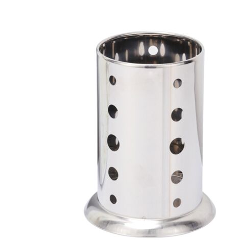 Égouttoir Porte-ustensiles À Couverts Pot A Ustensile De Cuisine En Acier Inoxydable, 13x13x17cm Porte Ustensiles Cuisine, Porte Couverts Pour Organisation Cuisine, Tables De (1/5)