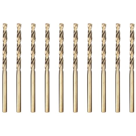 10pcs 2.5mm Foret Hélicoïdal Professional Forets à Métaux en Acier Inoxydable, Standard DIN 338 (1/5)
