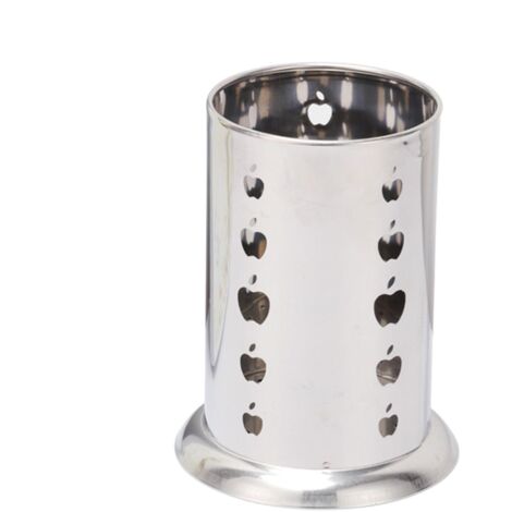 Égouttoir Porte-ustensiles À Couverts Pot A Ustensile De Cuisine En Acier Inoxydable, 13x13x17cm Porte Ustensiles Cuisine, Porte Couverts Pour Organisation Cuisine, Tables De (1/5)