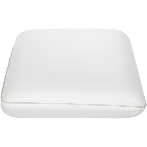 Oreiller en mousse à mémoire de forme, oreiller cervical ergonomique avec housse amovible, 60 x 40 cm, blanc crème (1/5)