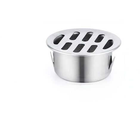 Siphon De Sol Rond en Acier Inoxydable, Grille De Goutte, Filtre Anti-Encrassement, Outils De Maison pour Balcon, Cour,Siphon De Sol pour Toit, Terrasse, Jardin ExtéRieur (ø 50 mm) (1/5)