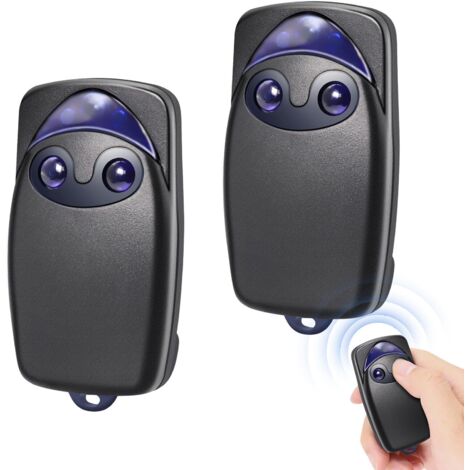 433MHzTelecommande Portail Compatible avec Flo2r-s,2 Canaux télécommande Porte de Garage pour N1ce ONE1, ON1, ON2E,FLO2R-S,FLO2RE pour Porte de Garage,Lot de 2 (1/5)