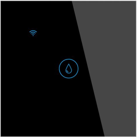 Commutateur de Chauffe-Eau sans Fil APP Sensible à la Voix Écran Tactile Panneau de Verre Anti-humidité Convient pour la Maison Hôtel(20 A 4000 W Noir) (1/5)