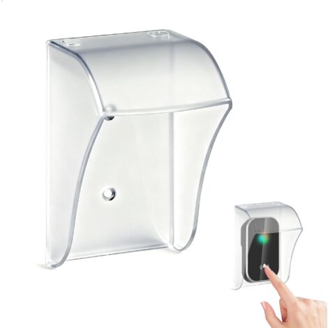 Protection Sonnette Exterieur Pluie Transparente Protege Sonnette Exterieur avec Vis,Universelle Couvercle étanche a Parete Visière Sonnette,Protegge da Pioggia Neve Polvere e Urti (1/5)