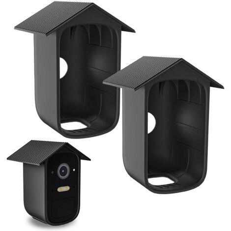 2 Pièces Étuis en Silicone pour Caméra de Surveillance 2C / 2C Pro, Coques de Protection en Silicone pour Caméra de Sécurité, Contre Les UV, Doux, Imperméable et Durable (1/5)