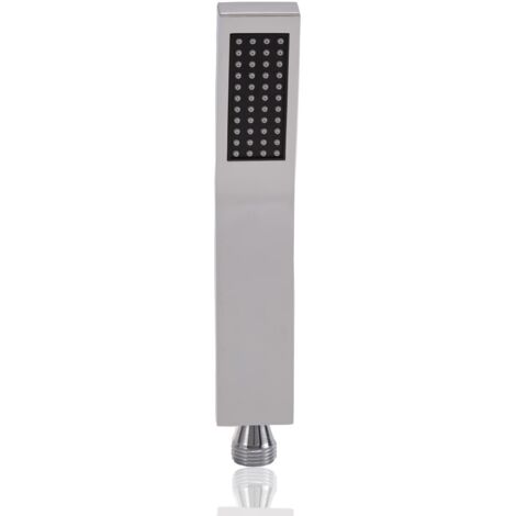 Pommeau de douche à main en laiton Pommeau Douche Anti Calcaire Économe en eau - Haute pressionstyle L argenté, finition chromée (1/5)